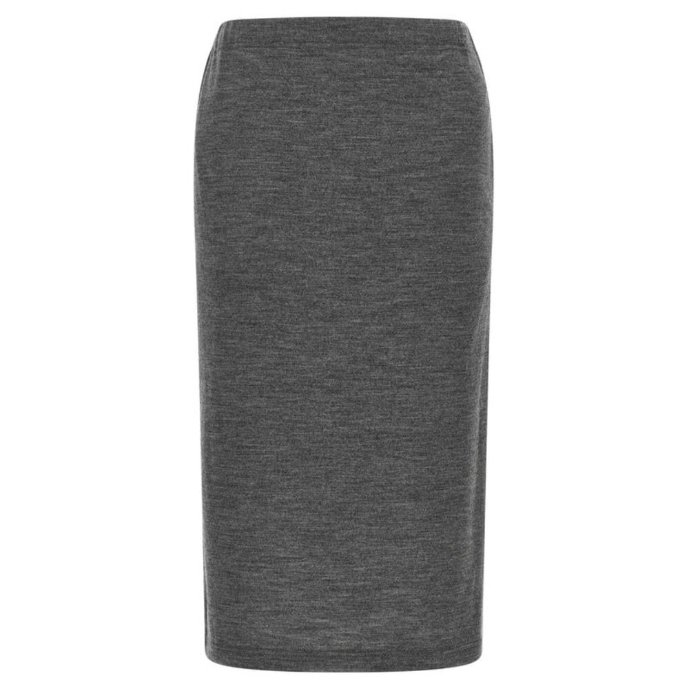 Junya Watanabe Gray Wool Midi Women's Skirt